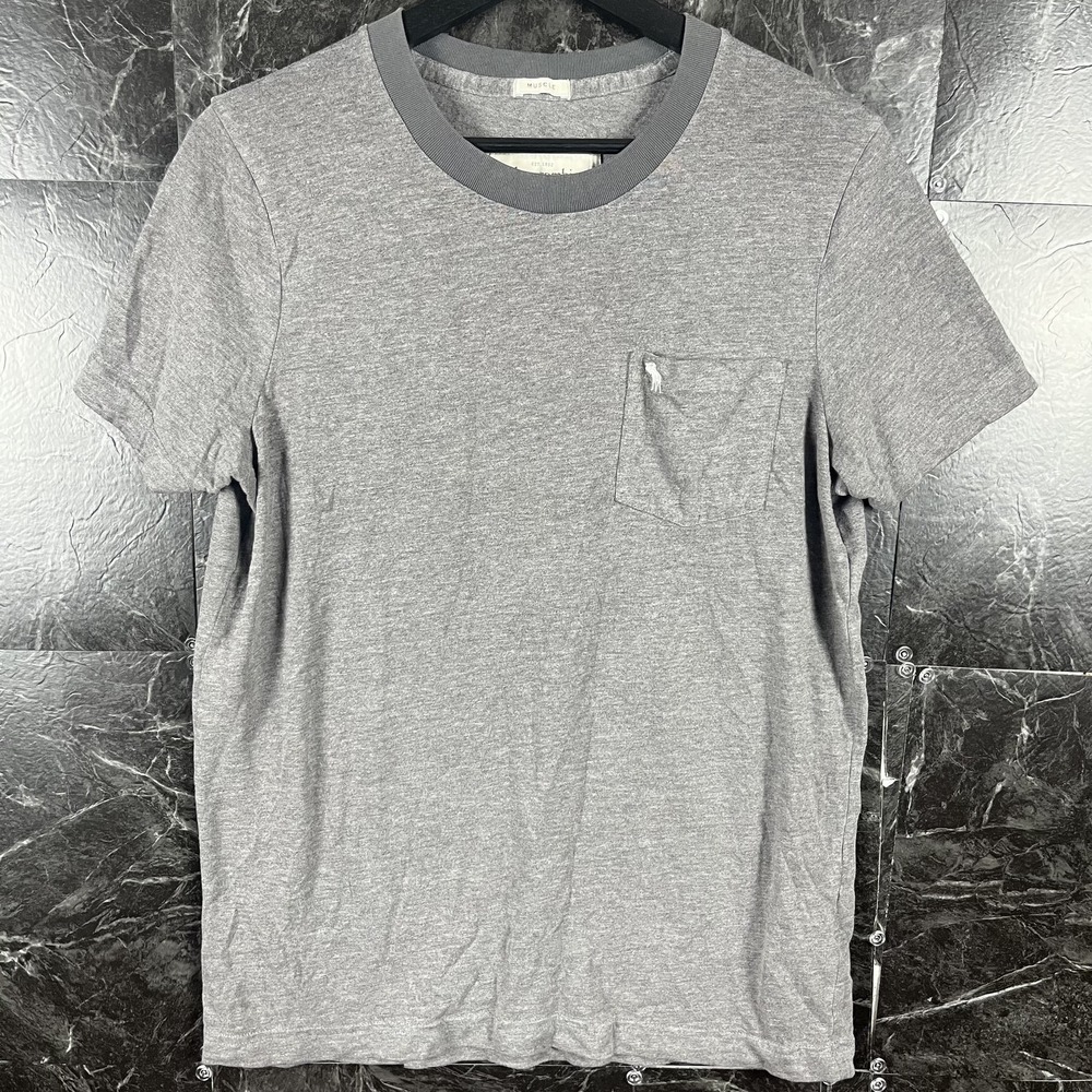 Abercrombie&Fitch Men's Grey Moose Shirt Fits Large